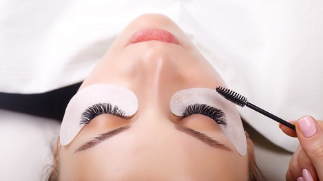 Eyelash extensions.