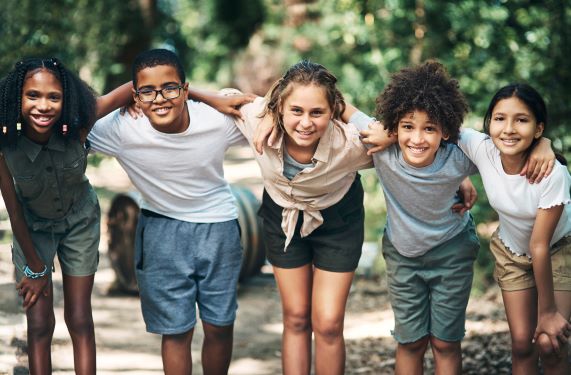 group of children at summer camp