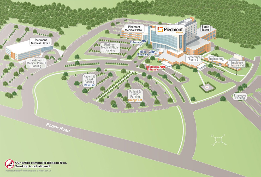 Piedmont Newnan Campus Map