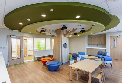 Bill and Amos Children's hospital playroom