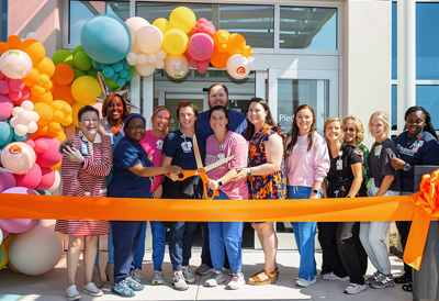 Bill and Olivia Amos Children’s Hospital ribbon cutting