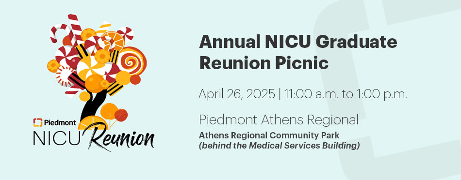 Piedmont Athens Regional Annual NICU Graduate Reunion Picnic