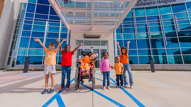 	Bill and Olivia Amos Children’s Hospital Entrance Welcome